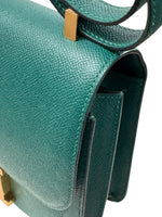 Load image into Gallery viewer, Hermes Constance 24	Malachite Epsom 24kt Gold-Plated Hardware Stamp A
