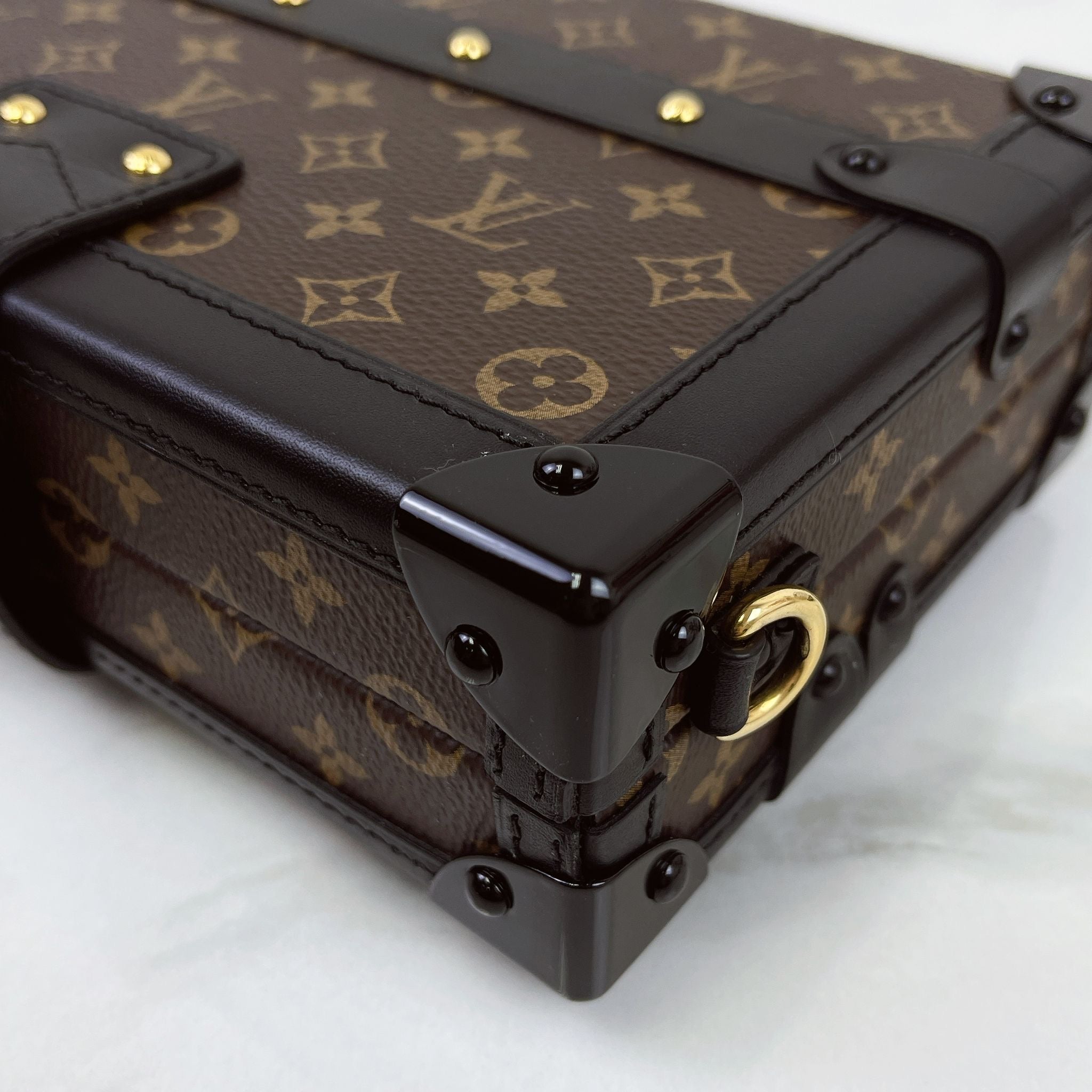 Louis Vuitton Petite Malle Trunk Bag Classic Monogram, Gold-tone Hardware