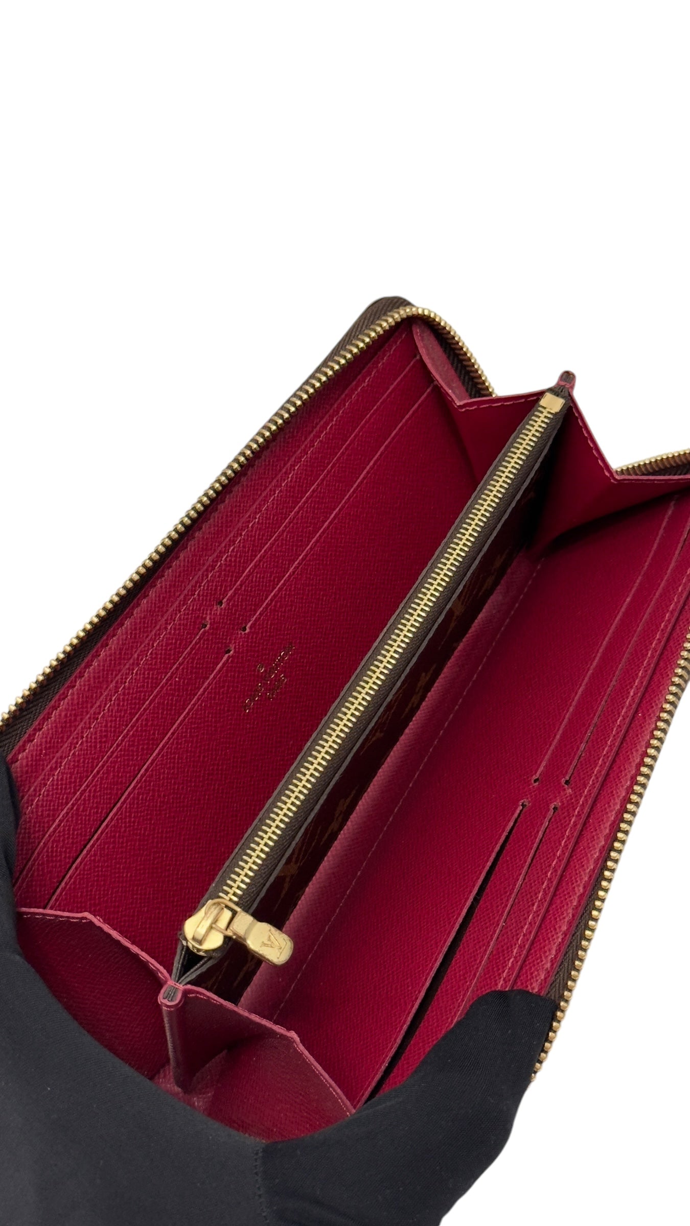 Louis Vuitton Clemence Wallet Monogram Cerise