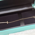 将图片加载到图库查看器，Tiffany &amp; Co Smile Bracelet Diamonds Rose Gold
