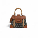 Charger l&#39;image dans la galerie, Goyard Saigon PM Tan/Black Gold-Tone Hardware
