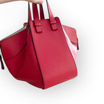 将图片加载到图库查看器，Loewe Hammock Bag Small, Red Grained Calfskin, Gold-tone Hardware
