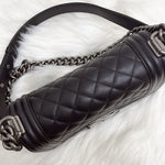 Load image into Gallery viewer, Chanel Leboy Small Black Calfskin Ruthenium Hardware
