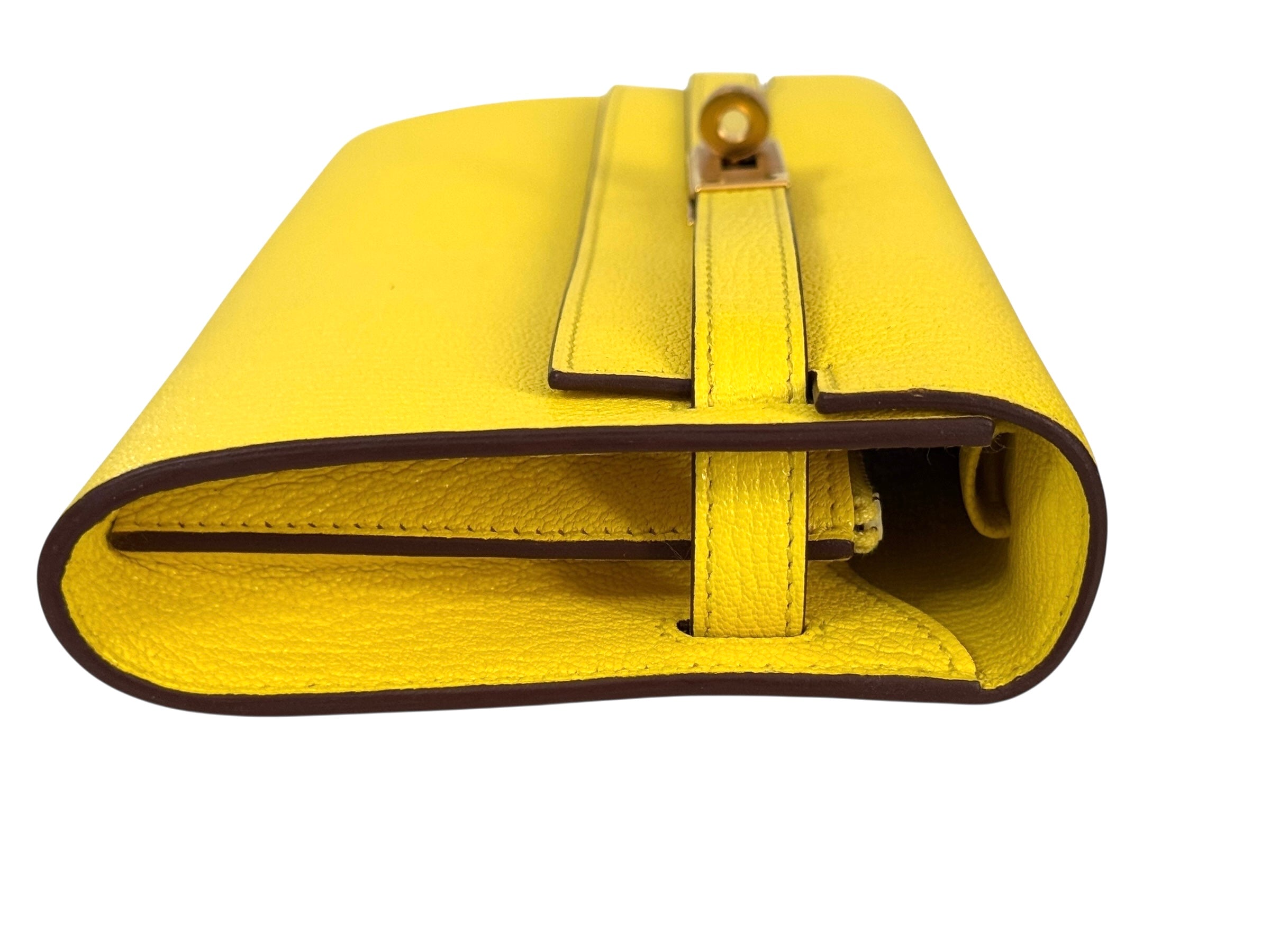 Hermes Kelly To Go Chevre 24kt Gold-plated Hardware