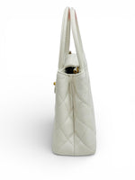 Load image into Gallery viewer, Chanel Kelly Shopping Tote Mini White Calfskin Gold-tone Hardware
