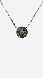 Load image into Gallery viewer, Tiffany &amp; Co. 1837 Circle Pendant Necklace, Diamond White Gold
