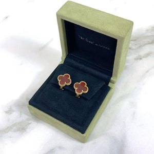 Van Cleef and Arpels Vintage Alhambra 1 Motif Earrings - Vca