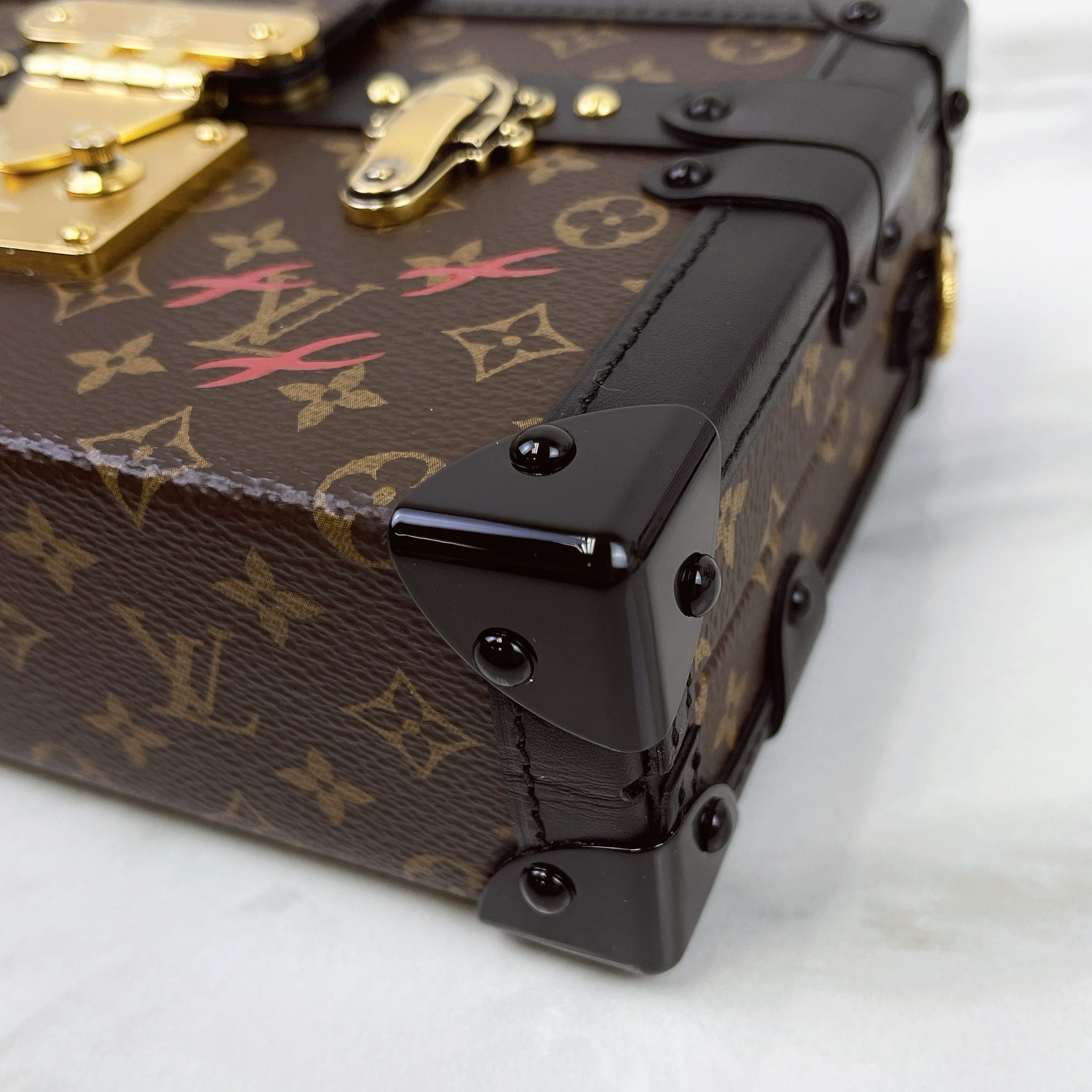 Louis Vuitton Petite Malle Trunk Bag Classic Monogram, Gold-tone Hardware