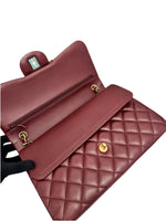 Load image into Gallery viewer, Chanel Timeless Classic Jumbo Burgundy Lambskin Gold-tone Hardware
