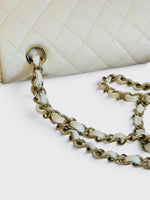 将图片加载到图库查看器，Chanel Timeless Classic Small - Ivory Caviar Gold-tone Hardware
