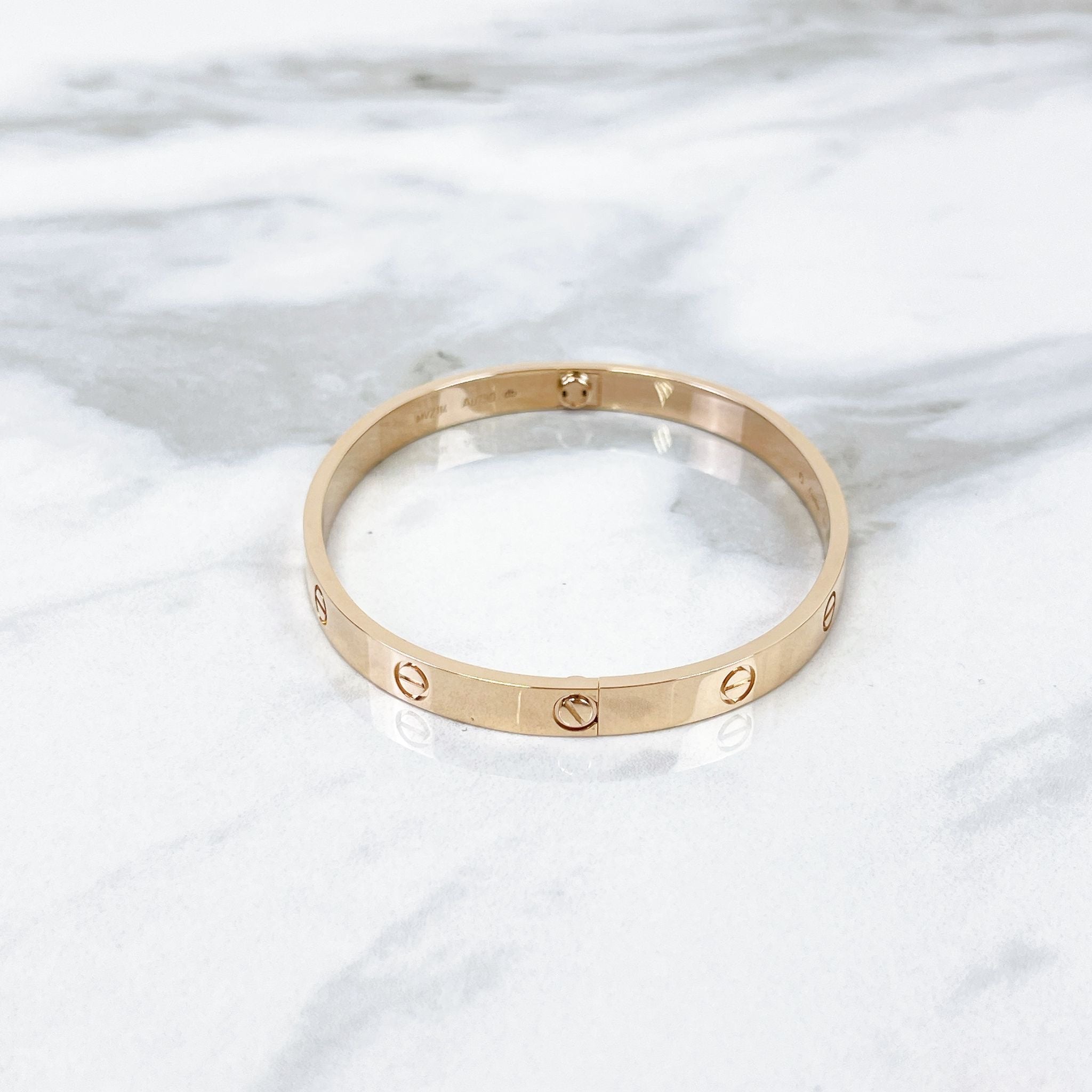 Cartier Classic Love Bracelet Rose Gold Size 20