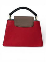 Load image into Gallery viewer, Louis Vuitton LV Capucine BB - Red, Blue, Taupe, Silver-tone Hardware
