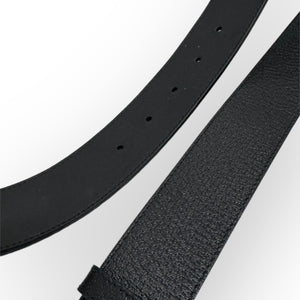 Gucci Marmont Belt, 40mm Wide, Size 32/80cm, Black Leather, Antique Palladium-Plated Hardware