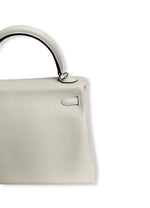 将图片加载到图库查看器，Hermes Kelly 25 Special Edition In and Out Retourne in Nata Swift Leather and Palladium Hardware
