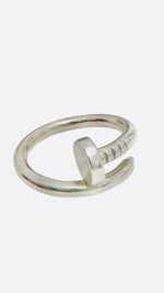 Load image into Gallery viewer, Cartier Classic Juste Un Clou Ring White Gold Size 54/6.5
