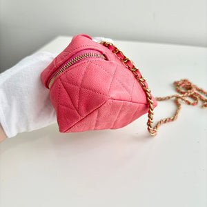 Chanel Micro Vanity Bag Pink Caviar Gold-Tone Hardware