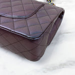 将图片加载到图库查看器，Chanel Timeless Classic Medium M/L 16C Iridescent Purple Rainbow Hardware
