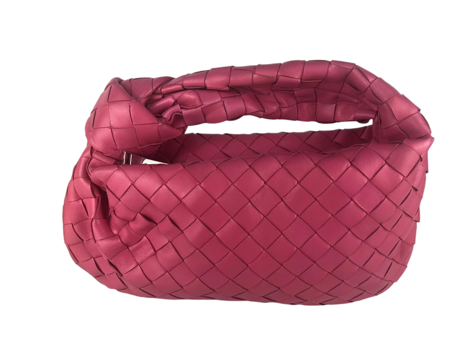 Bottega Veneta Nappa Intrecciato Jodie Mini Raspberry Pink