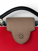 Load image into Gallery viewer, Louis Vuitton LV Capucine BB - Red, Blue, Taupe, Silver-tone Hardware
