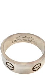 Charger l&#39;image dans la galerie, Cartier Classic Love Ring Size 55/7.25 White Gold
