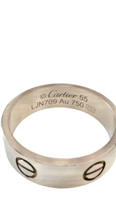 Cartier Classic Love Ring Size 55/7.25 White Gold