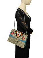Load image into Gallery viewer, Gucci Dionysus GG Supreme Tiger - Large Crystal Embellished, Silver-tone Hardware
