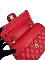 Load image into Gallery viewer, Chanel Timeless Classic Small 22P Red Caviar, Gold-tone Hardware
