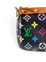 Charger l'image dans la galerie, Louis Vuitton x Takashi Murakami Monogram Multicolore Pochette Accessoires - Black
