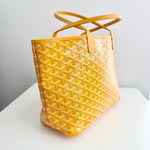 将图片加载到图库查看器，Goyard Artois PM Tote Yellow Goyardine Canvass
