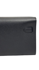 Hermes Kelly To Go Black Epsom Leather Palladium Hardware