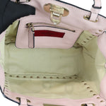 Charger l&#39;image dans la galerie, VALENTINO Rockstud Tote Small Vitello Beige Pink LGHW
