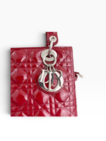 Charger l'image dans la galerie, Christian Dior Lady Dior Medium Red Patent Leather Silver-tone Hardware

