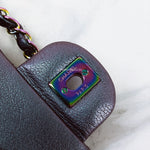 Load image into Gallery viewer, Chanel Timeless Classic Medium M/L 16C Iridescent Purple Rainbow Hardware
