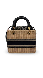 将图片加载到图库查看器，Christian Dior Lady Dior Natural Wicker - Medium
