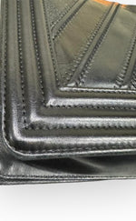 Load image into Gallery viewer, Chanel Leboy Old Medium Mixed Leather Chevron Gold-tone Hardware
