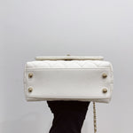 Load image into Gallery viewer, Chanel Coco Handle Mini White Caviar Gold-tone Hardware
