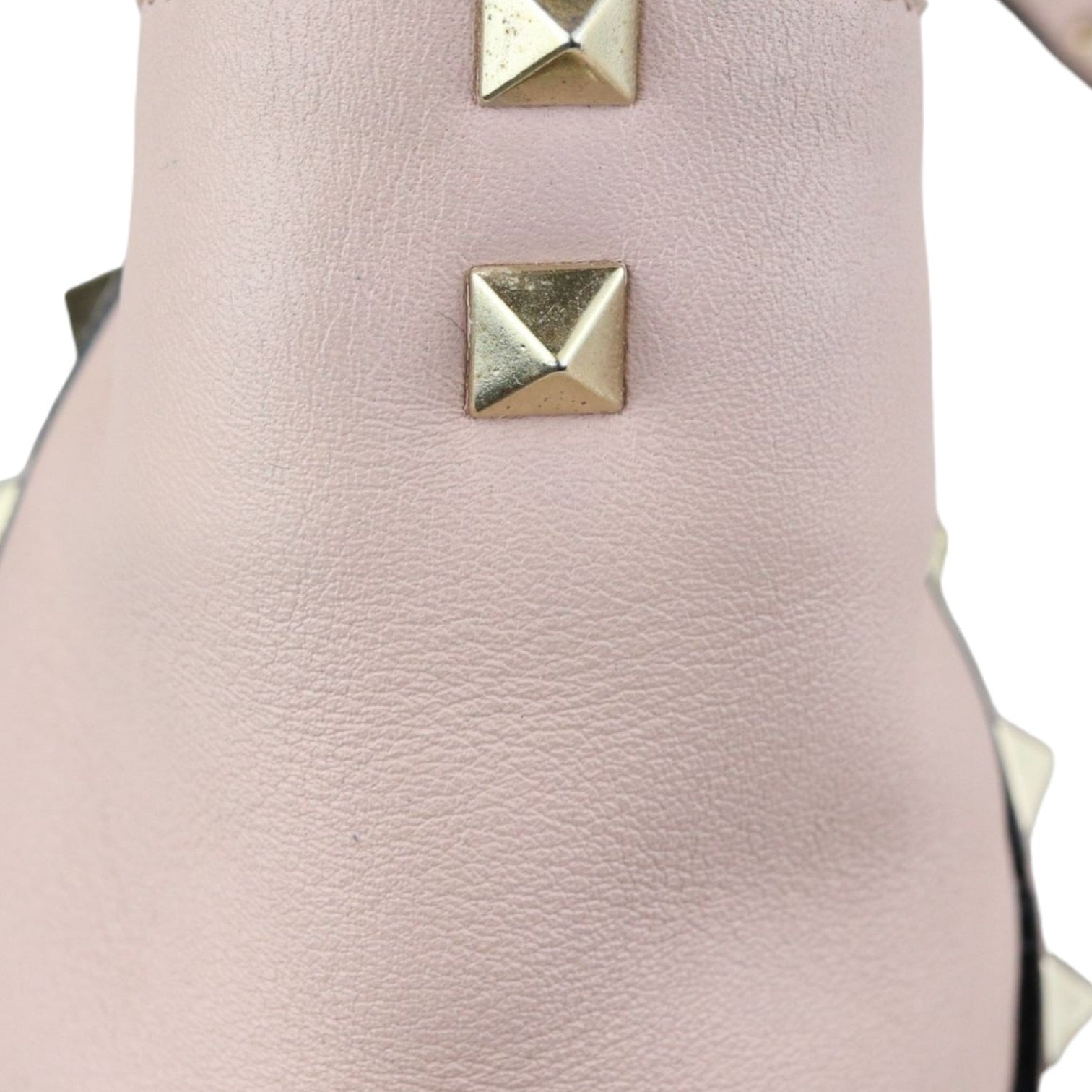 VALENTINO Rockstud Tote Small Vitello Beige Pink LGHW