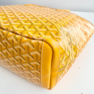ゴヤールGOYARD リード　イエロー Goyard Pre-Owned 2019 Goyardine Saint Louis PM Tote Bag | Orange
