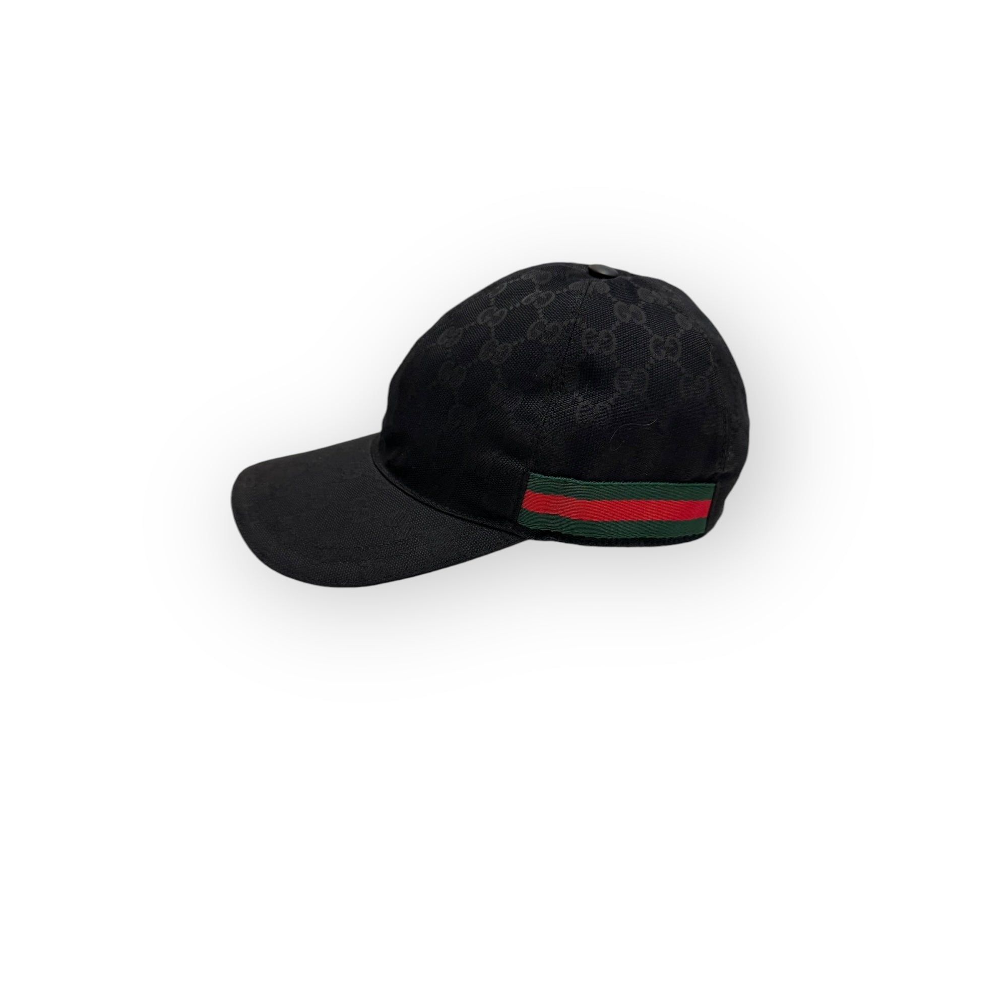 Gucci Web Casquette Base Ball Hat, Black Red and Green Web Stripes