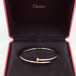 将图片加载到图库查看器，Cartier Juste Un Clou Bracelet, Small Model Rose Gold, JUC Size 19
