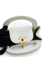 Load image into Gallery viewer, Chanel Kelly Shopping Tote Mini White Calfskin Gold-tone Hardware
