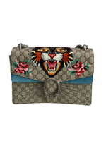 Load image into Gallery viewer, Gucci Dionysus GG Supreme Tiger - Large Crystal Embellished, Silver-tone Hardware
