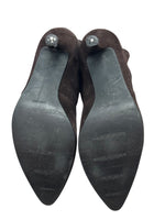 将图片加载到图库查看器，Stuart Weitzman Brown Suede Leather Boots, Size 6 EU
