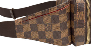 Louis Vuitton Geronimo Waist Bag Damier Ebene Gold-tone