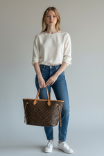 Load image into Gallery viewer, Louis Vuitton Neverful GM Tote - Classic Monogram, Pink Interior, Gold-tone Hardware
