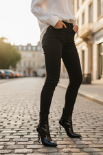 Load image into Gallery viewer, Saint Laurent Opyum 110 YSL Booties Nero/Black Patent Leather Size 37 Womens
