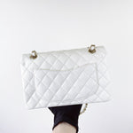 Load image into Gallery viewer, Chanel Timeless Classic Small White Caviar Gold-tone Hardware
