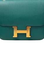Load image into Gallery viewer, Hermes Constance 24	Malachite Epsom 24kt Gold-Plated Hardware Stamp A
