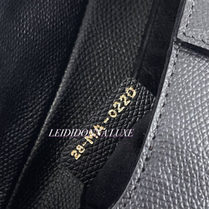 Christian Dior Saddle Mini/Small Black Grained Calfskin Gold-tone Hardware