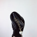 Load image into Gallery viewer, Chanel Precious Pearls Mini Flap Black Lambskin Light Gold-tone Hardware
